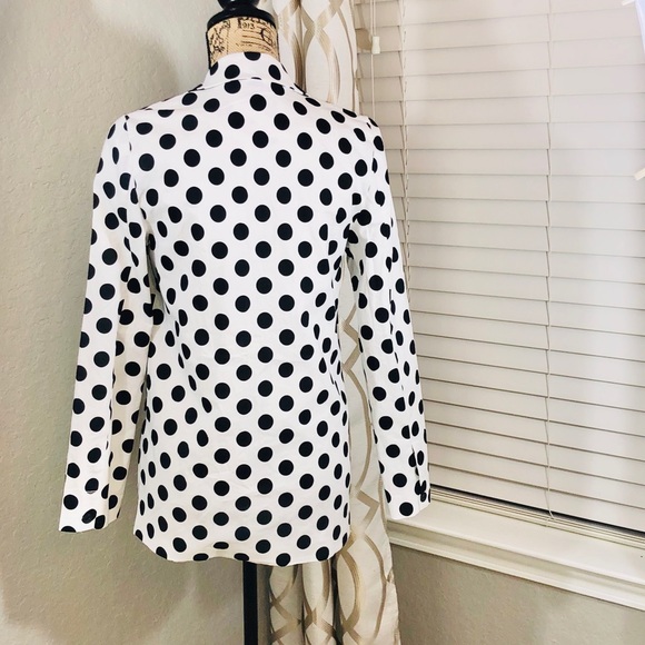 NWT L’Academie White w/black polka dots bl… - Picture 7 of 8